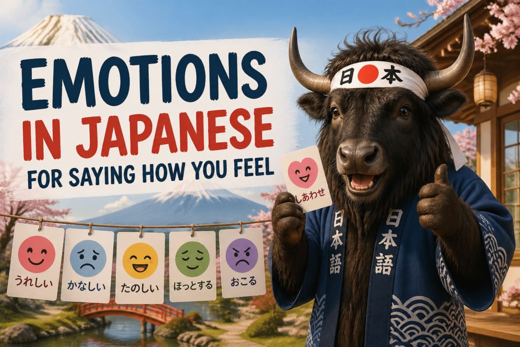 Japanese emotion vocabulary words