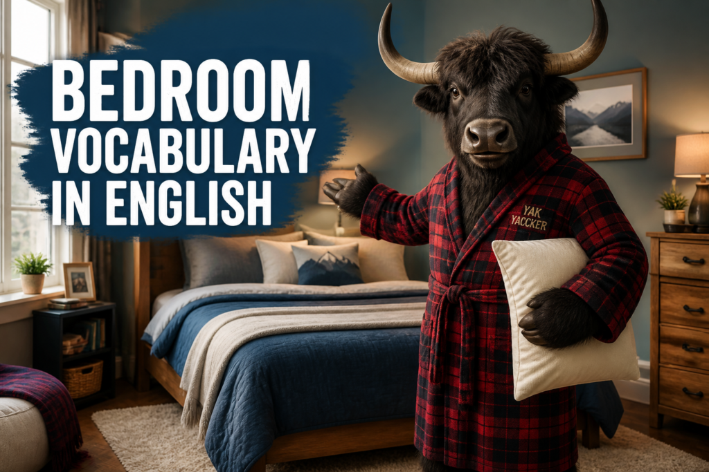 Bedroom vocabulary in English
