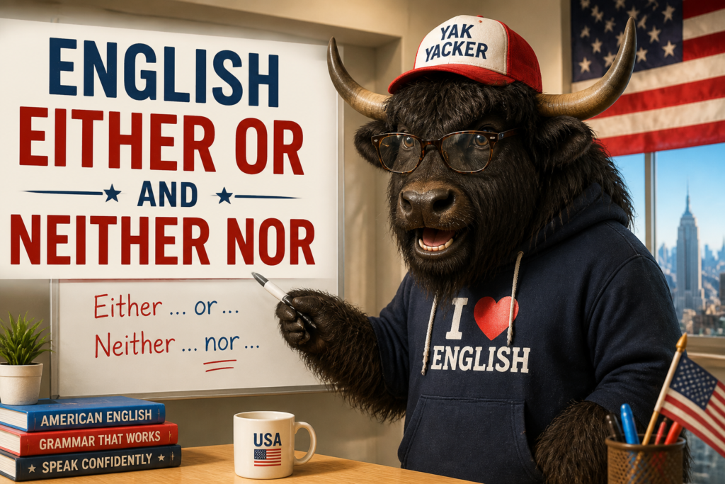 Either or and neither nor in English