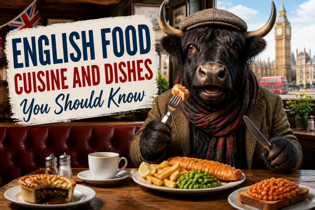 English food cuisine and dishes