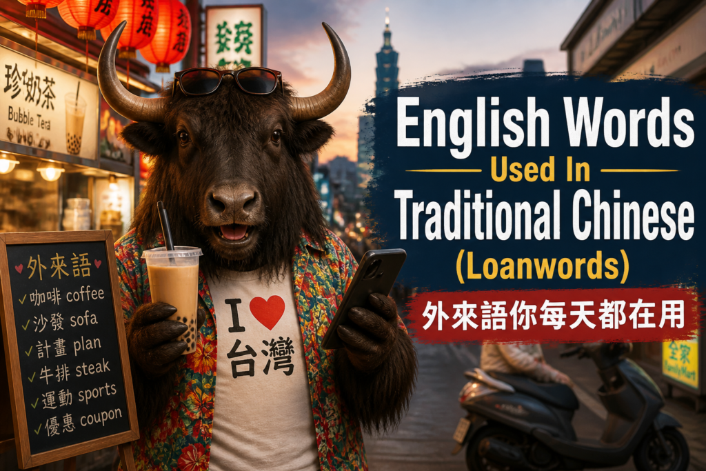 English loanwords used in Traditional Chinese daily speech