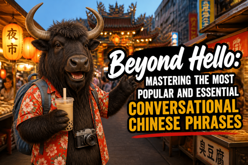 Essential conversational Chinese phrases in Traditional Chinese