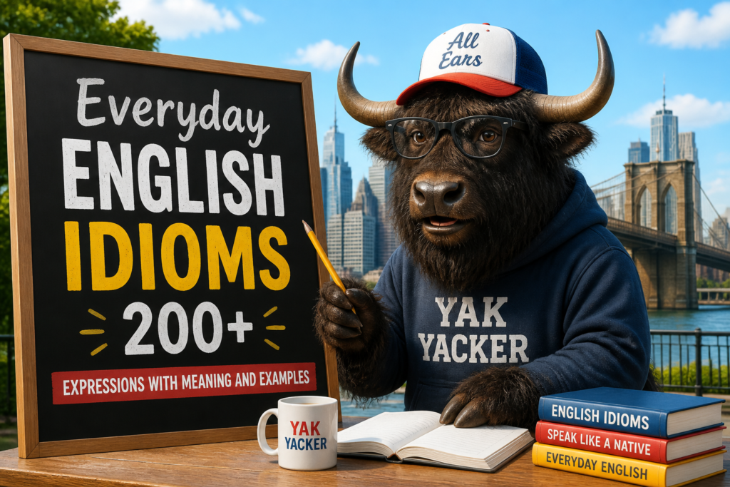 Everyday English idioms list