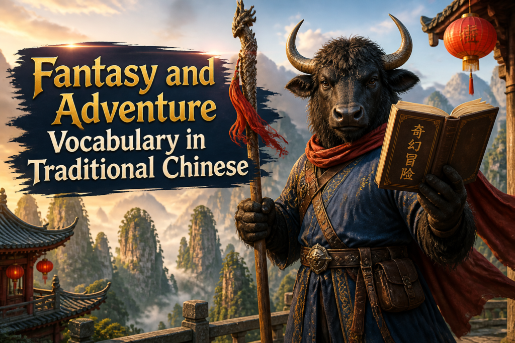 Fantasy and adventure vocabulary in Traditional Chinese