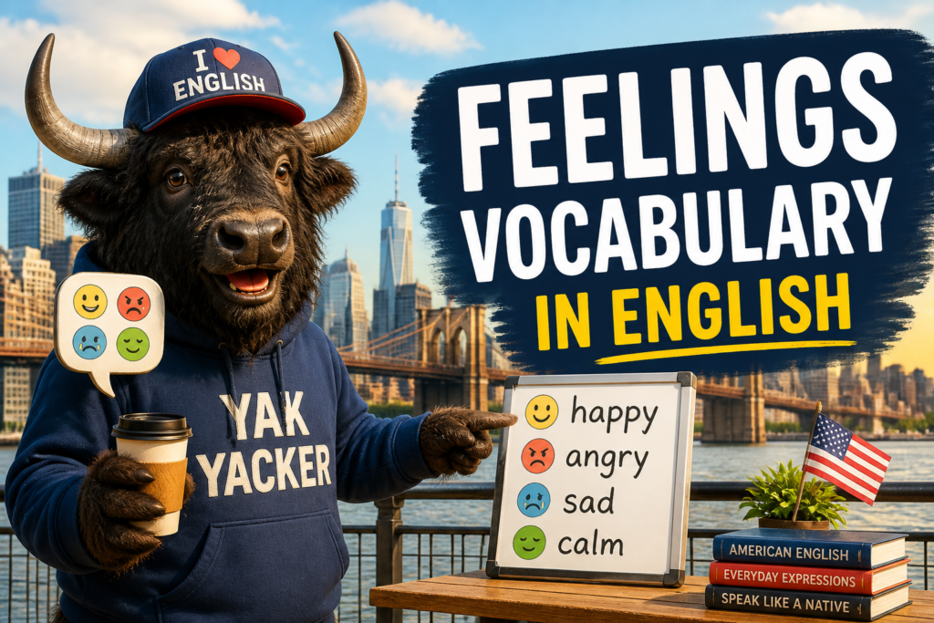 Feelings vocabulary in English