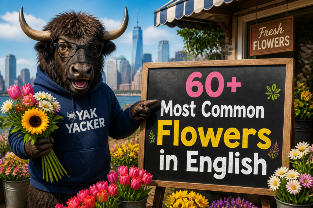 Common flowers in English