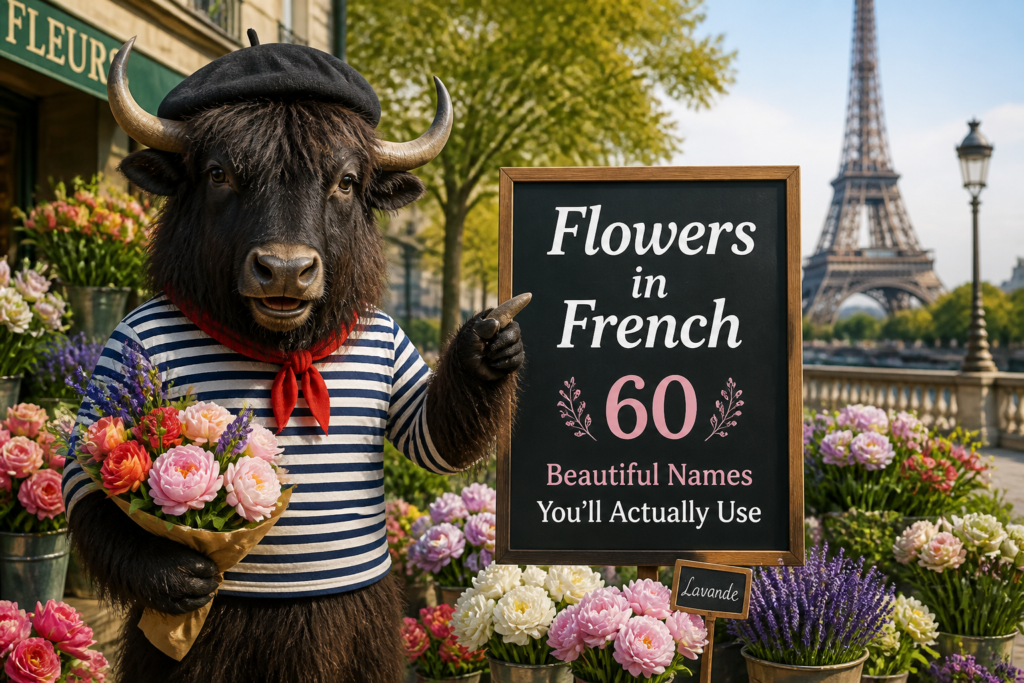 Flower names in French
