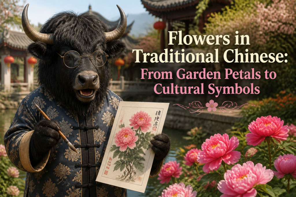 Flower names in Traditional Chinese with cultural meaning