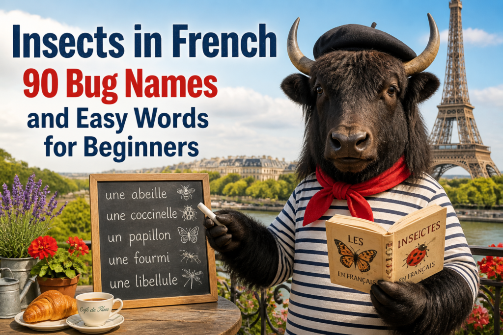 French insect vocabulary list
