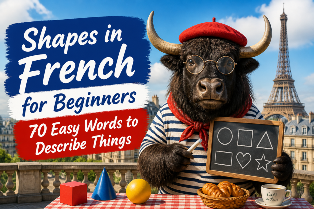 Shapes vocabulary in French