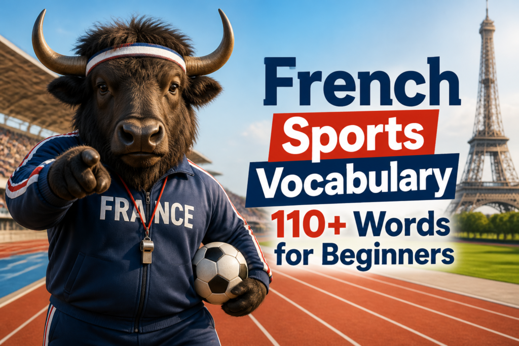 French sports vocabulary words for beginners