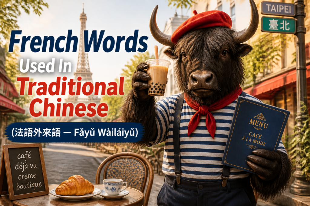 French loanwords used in Traditional Chinese