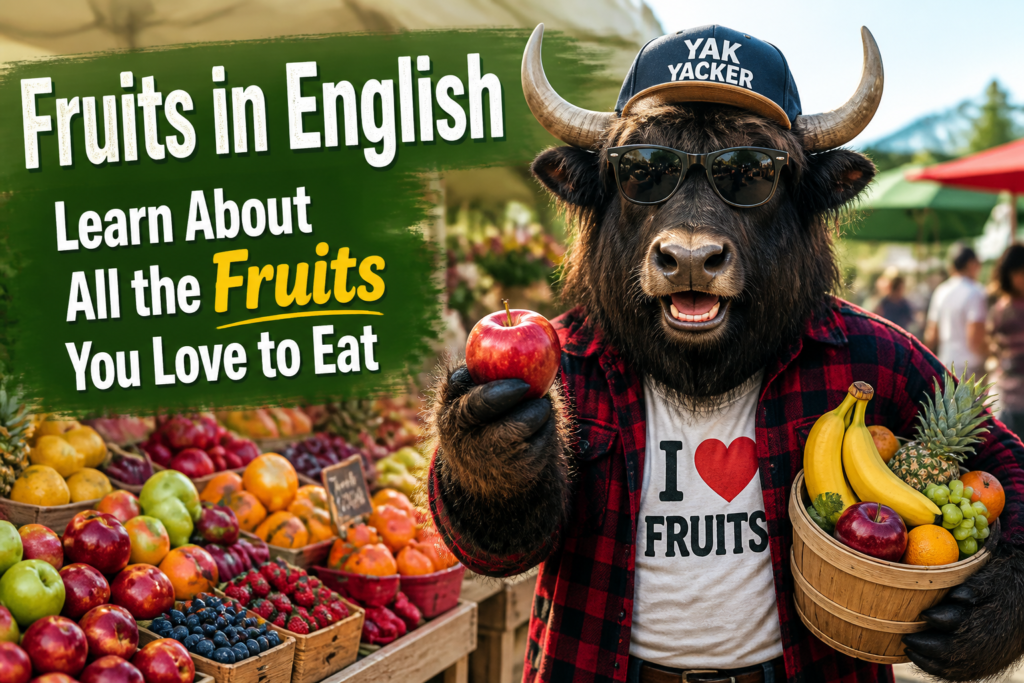 Fruits in English vocabulary