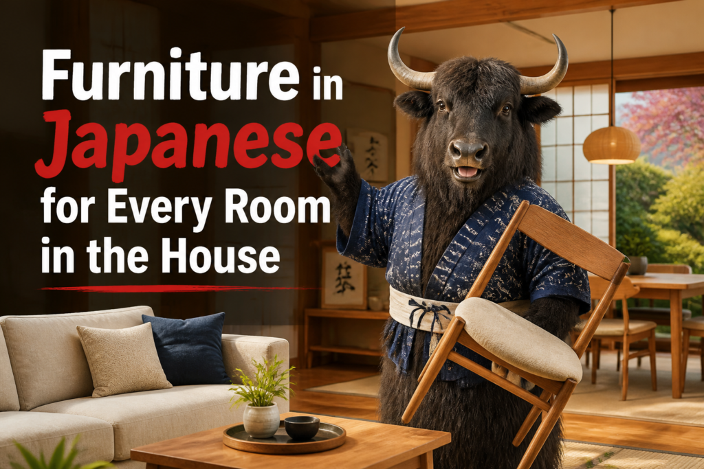 Japanese furniture vocabulary words