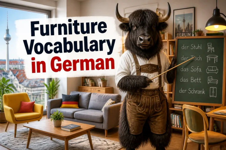 German furniture vocabulary