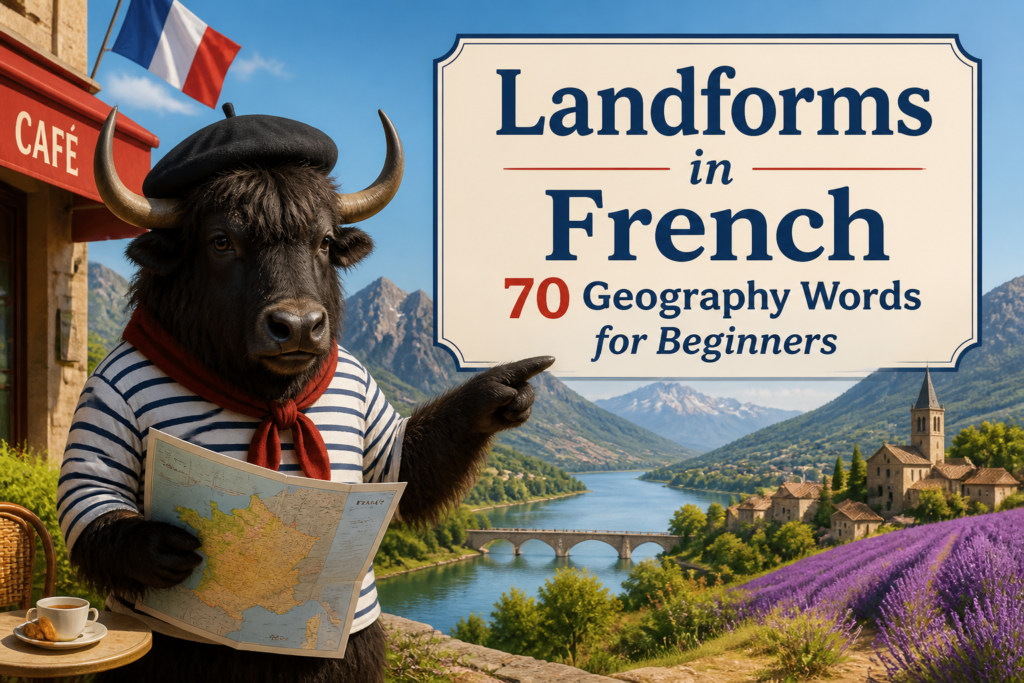 French geography and landforms vocabulary