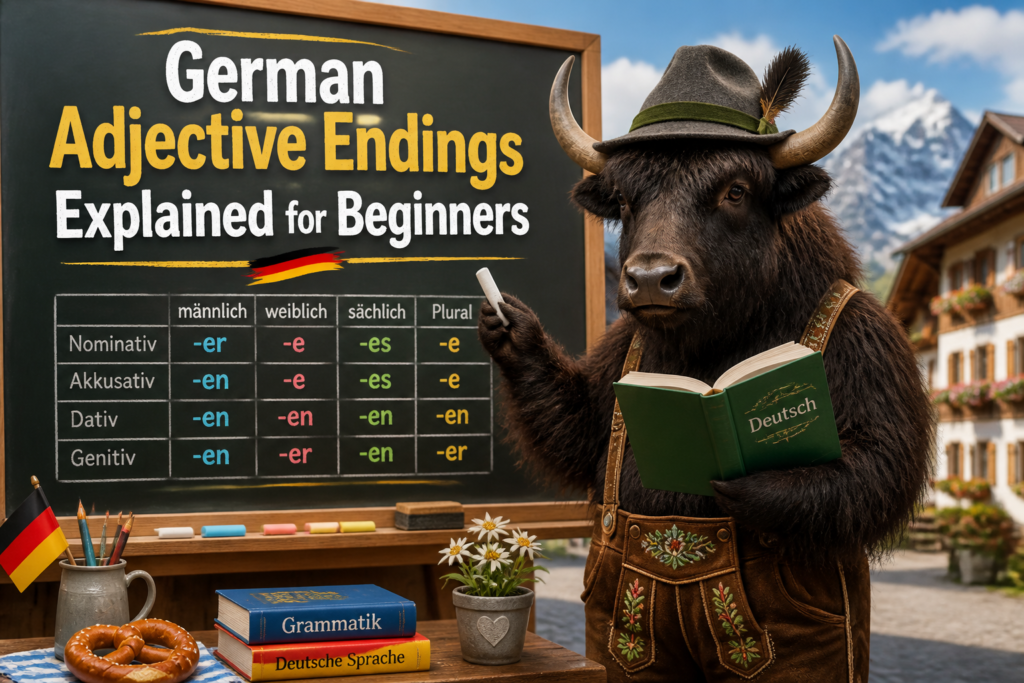 German adjective endings chart