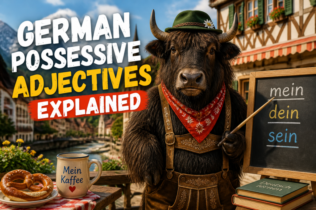 German possessive adjectives explained