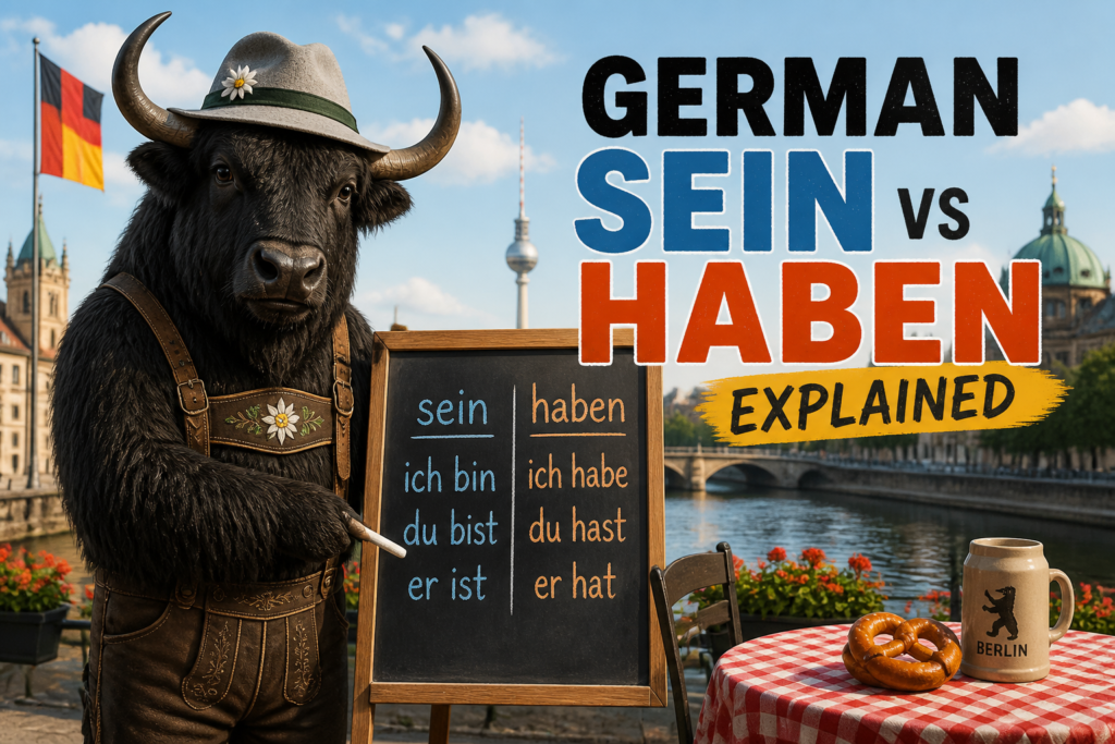 German sein vs haben comparison