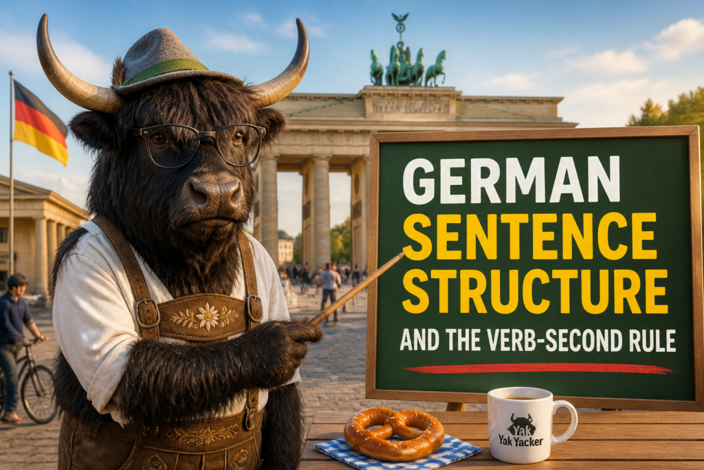 German sentence structure V2 rule