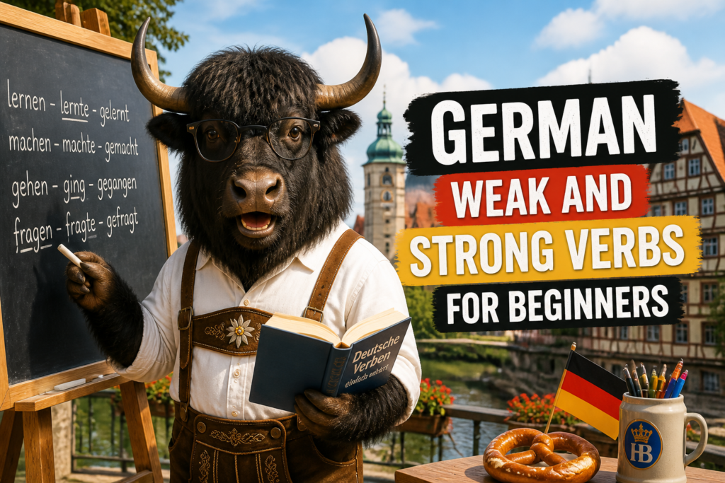 German weak and strong verbs guide