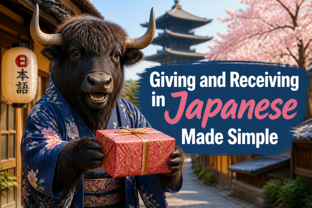 Japanese giving and receiving verbs
