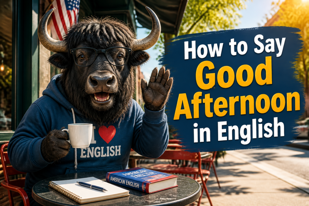 How to say good afternoon in English
