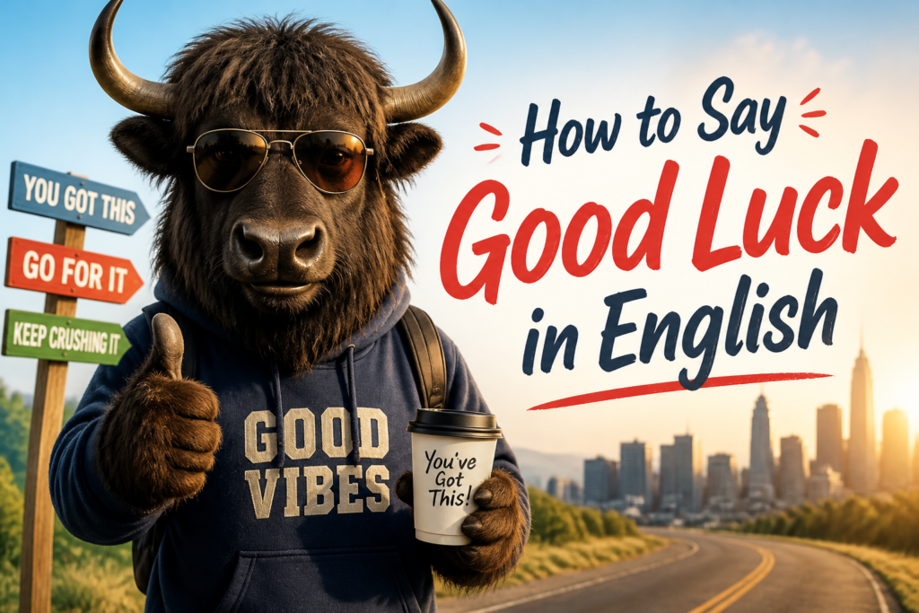 How to say good luck in English