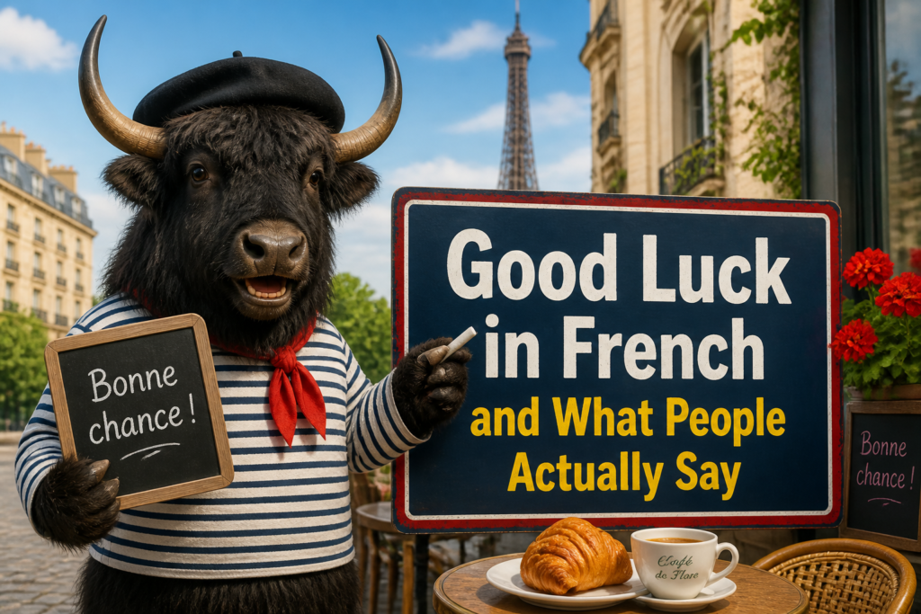 Good luck in French phrases
