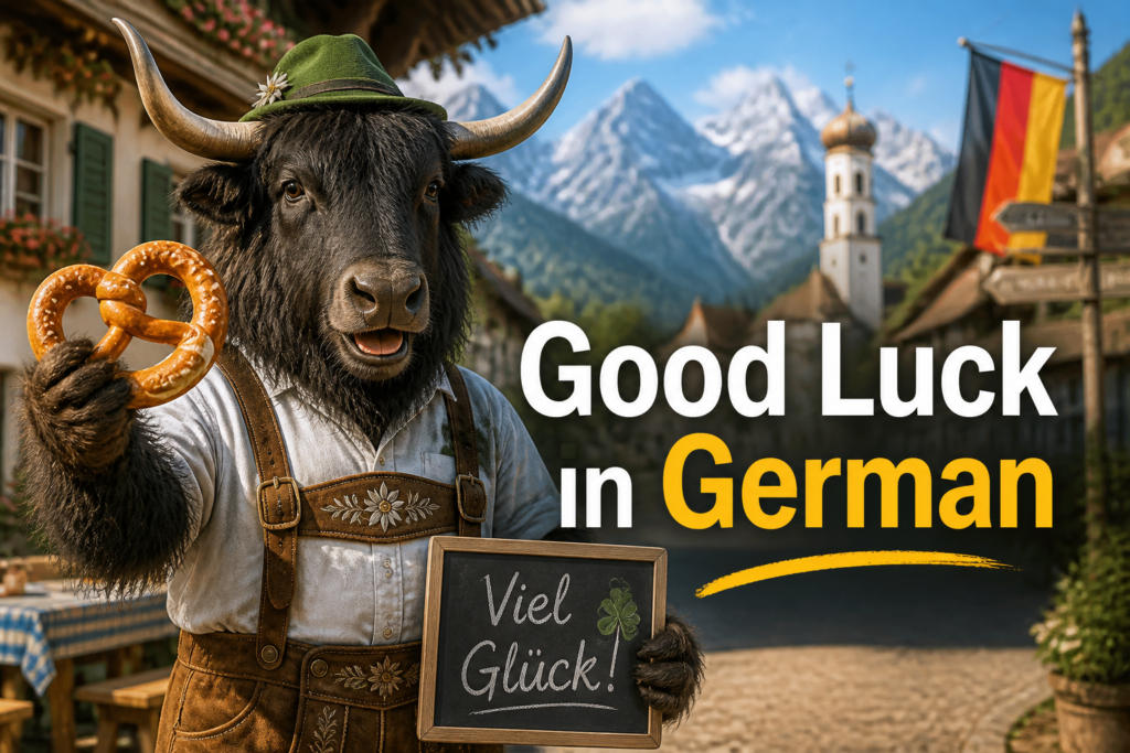 German phrases for wishing good luck