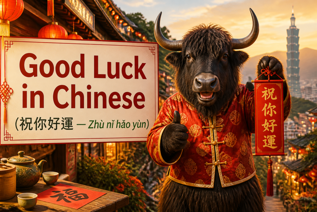 Good luck phrase in Traditional Chinese