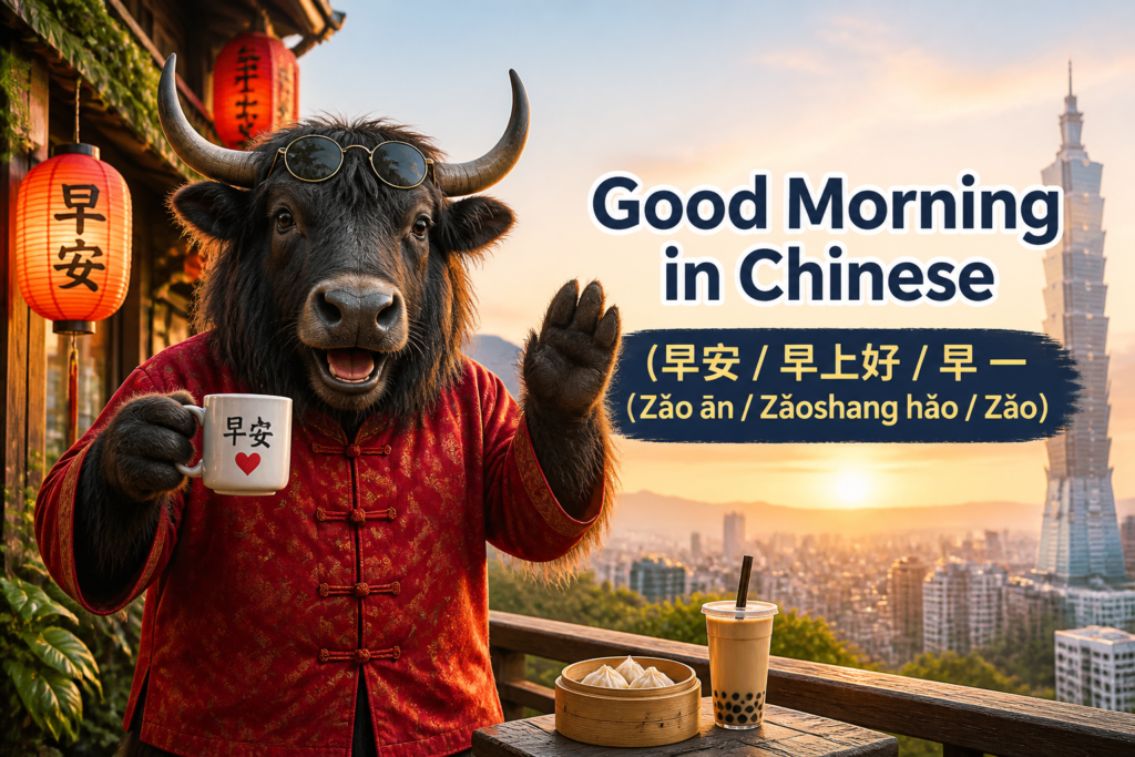 Good morning phrases in Traditional Chinese
