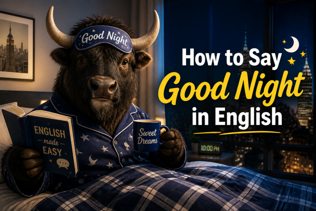 How to say good night in English