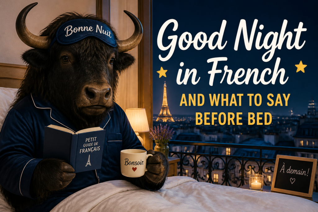 Good night in French phrases