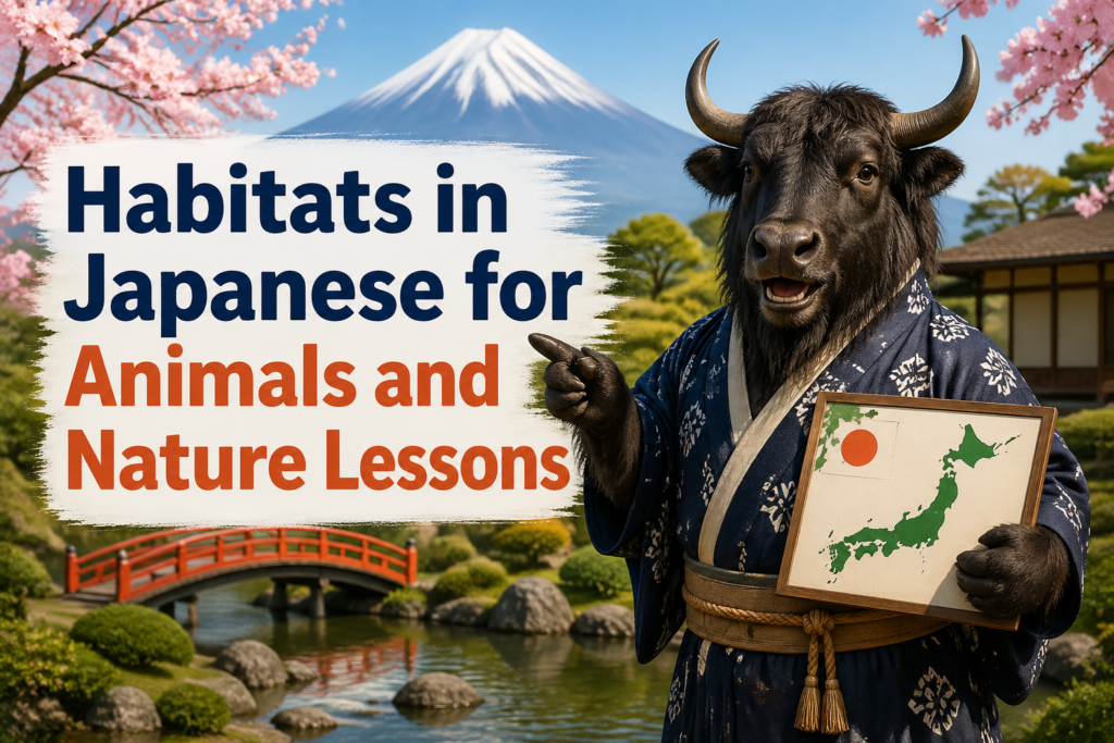 Japanese habitat vocabulary list
