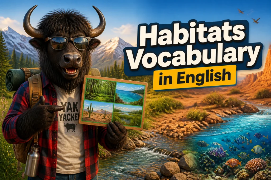 Habitats vocabulary in English
