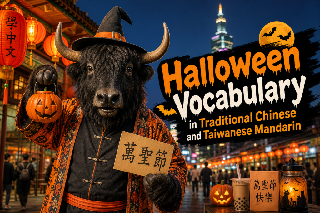 Halloween vocabulary in Traditional Chinese