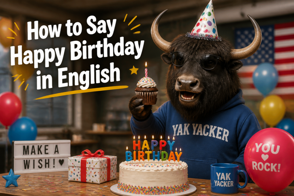 How to say happy birthday in English