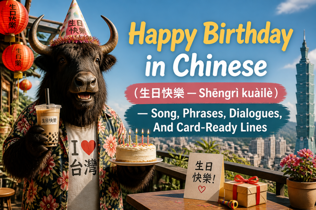Happy birthday phrases in Traditional Chinese