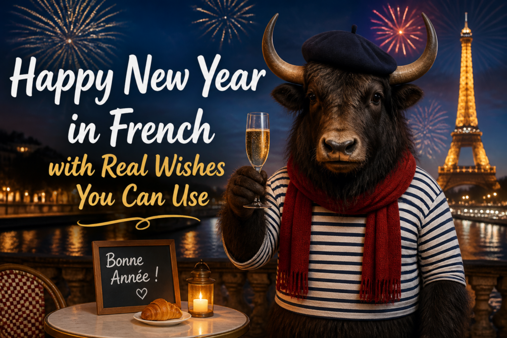 Happy New Year in French phrases