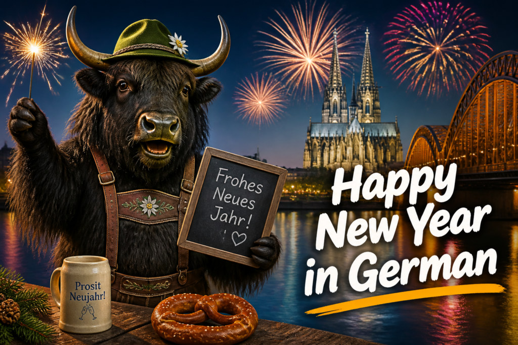 German New Year greetings