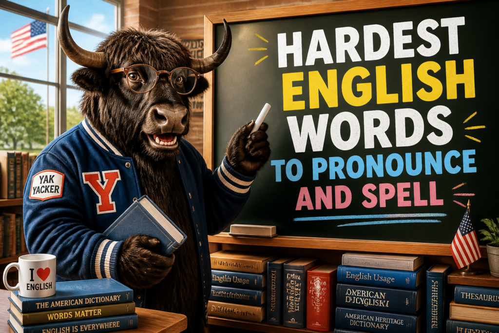 Hardest English words to pronounce and spell