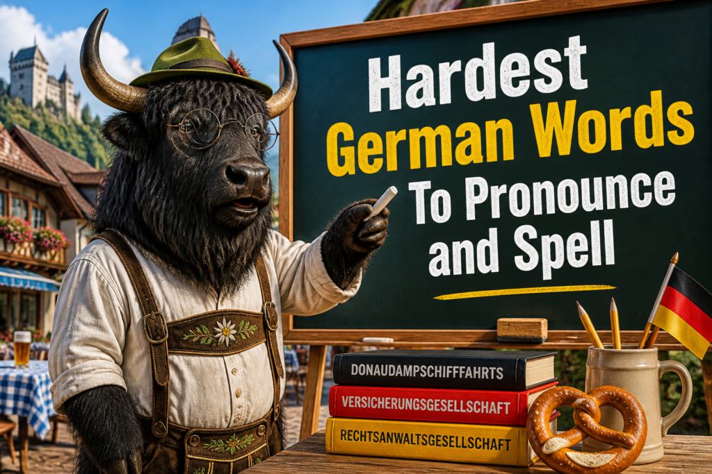 Difficult German words to pronounce and spell