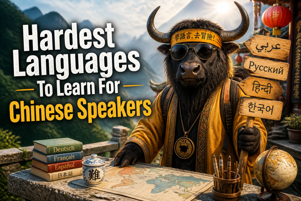 Hardest languages for Chinese speakers to learn