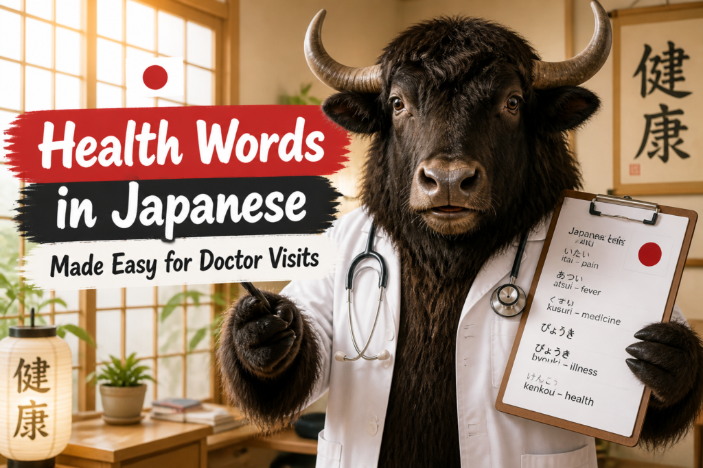 Japanese health vocabulary words