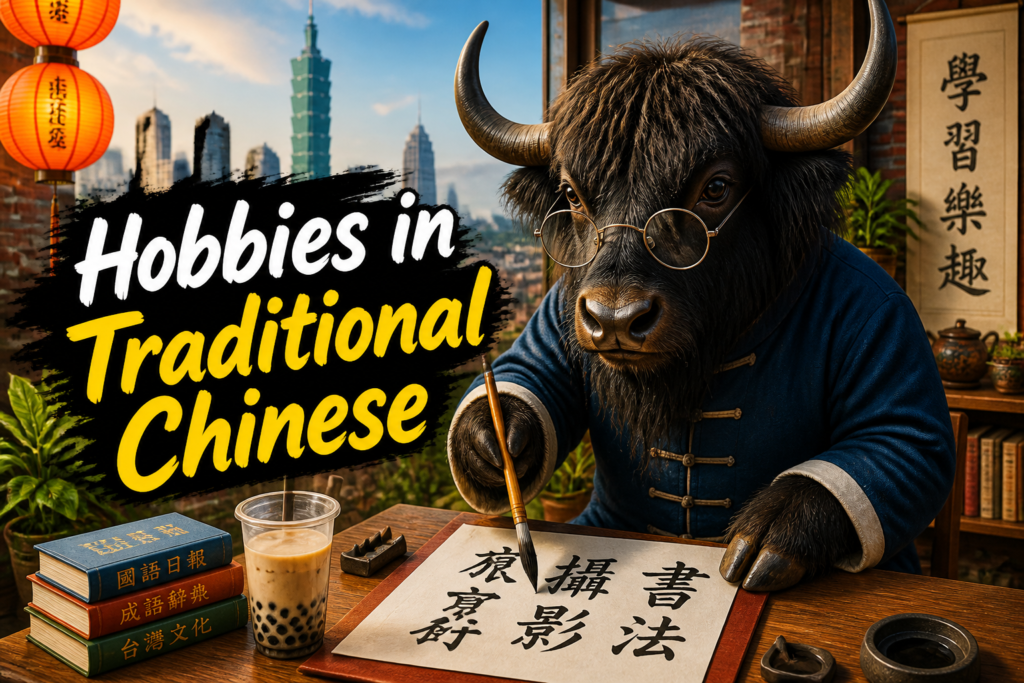 Hobby vocabulary in Traditional Chinese