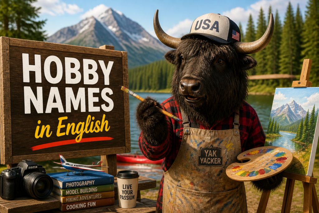 Hobby names in English