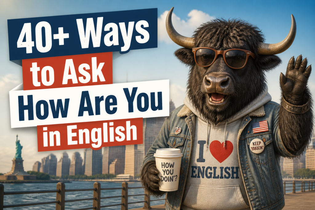 Ways to ask how are you in English