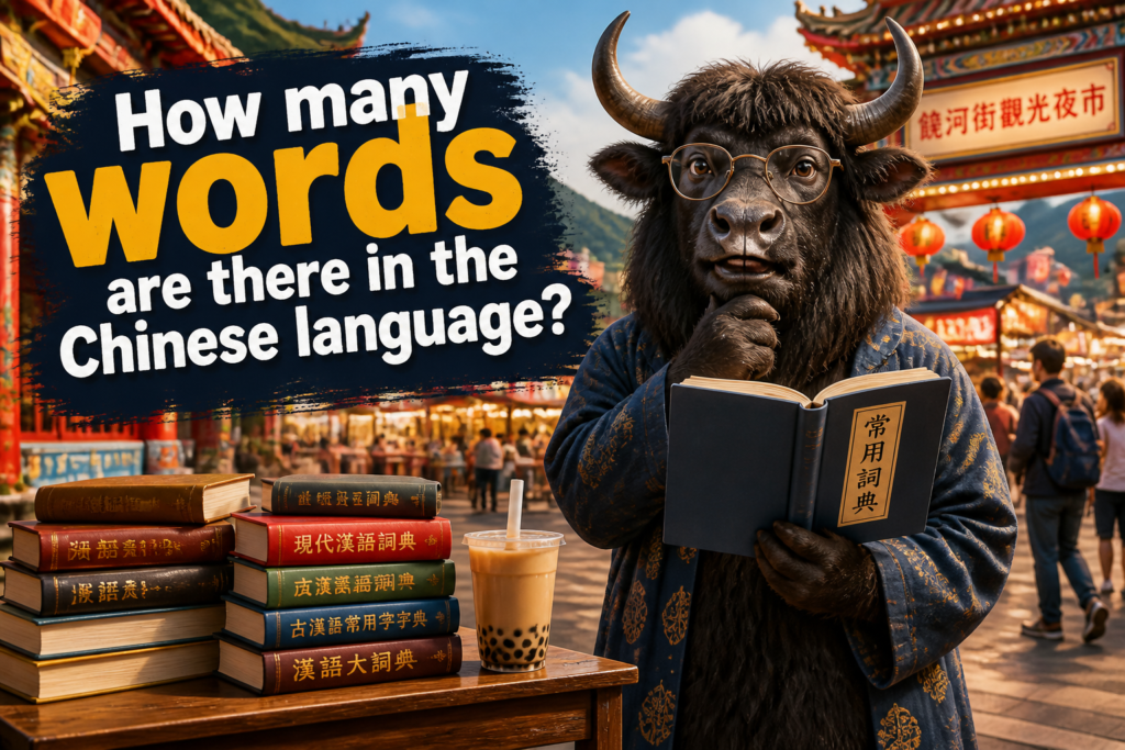 Question about how many words are in the Chinese language