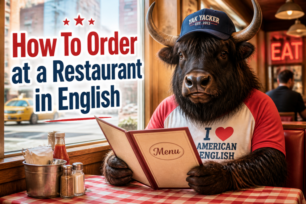 How to order at a restaurant in English